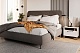 Спальня Нордвик 4, тип кровати Мягкие, цвет Светло-серый - фото 4